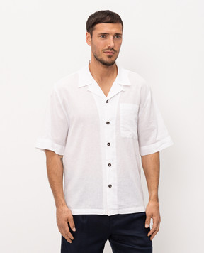 Officina 36 White shirt with linen 0335800567