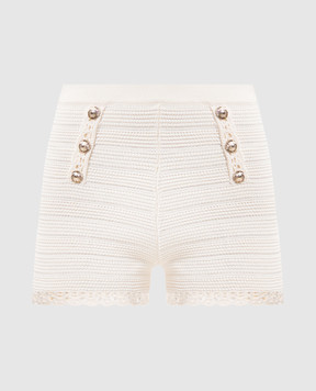 Twinset Beige shorts with logo 261TP3075