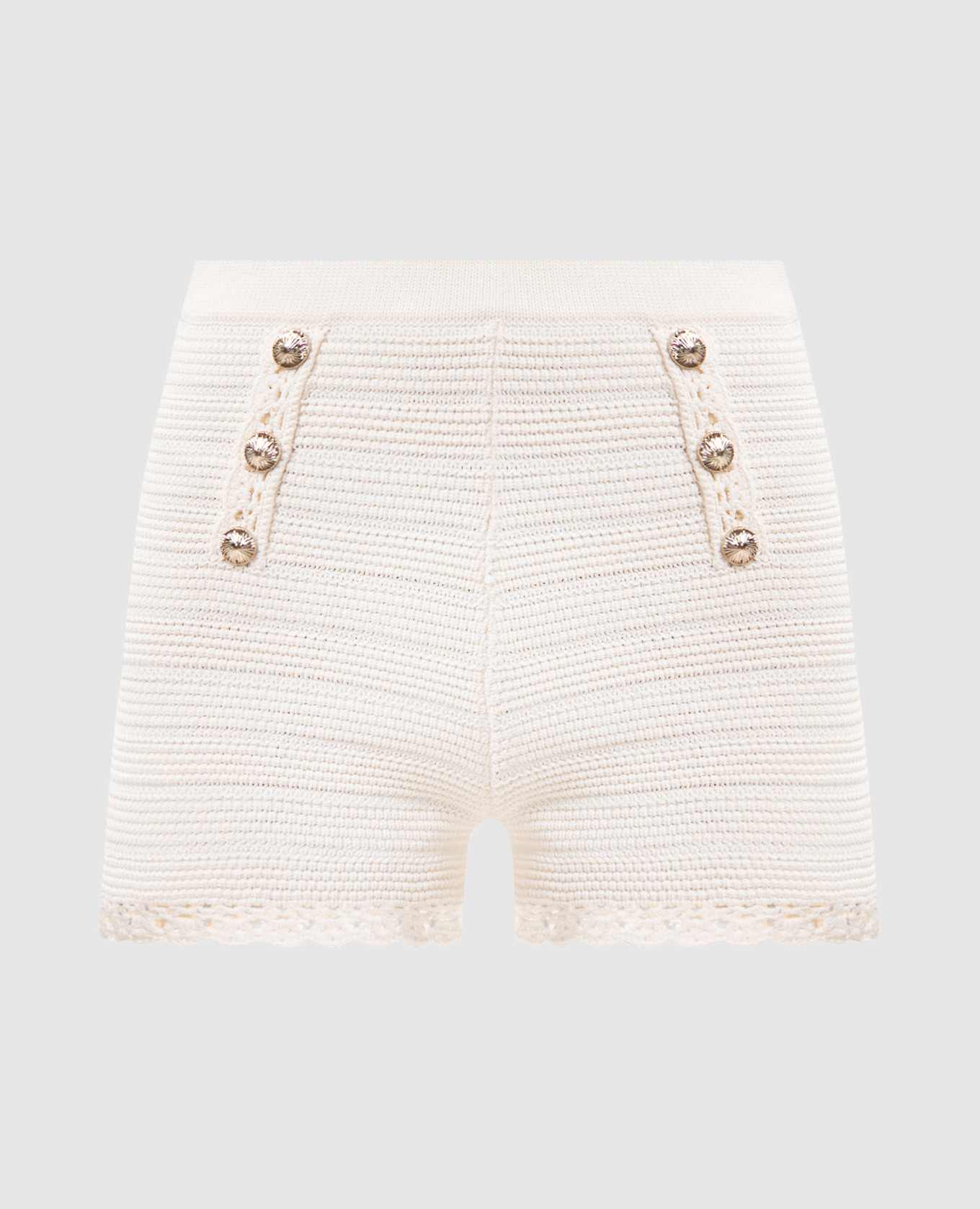 

Beige shorts with logo Twinset