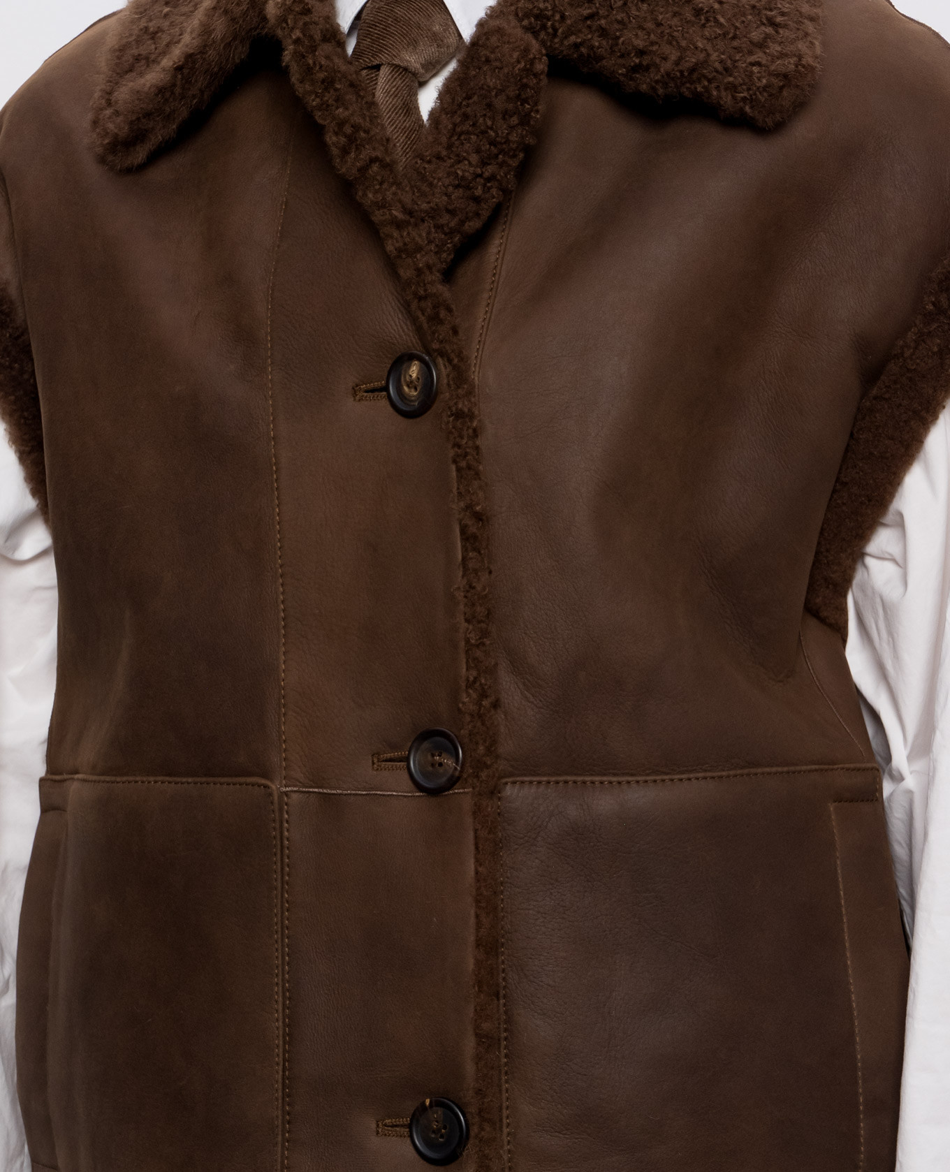 

Brown reversible vest Brunello Cucinelli
