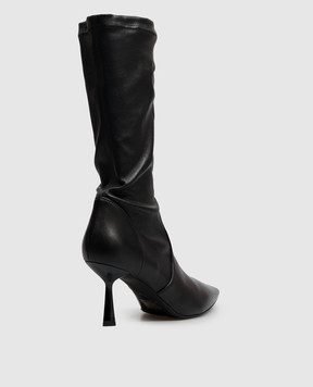 AGL ALLA black leather ankle boots ALLASTRETCH