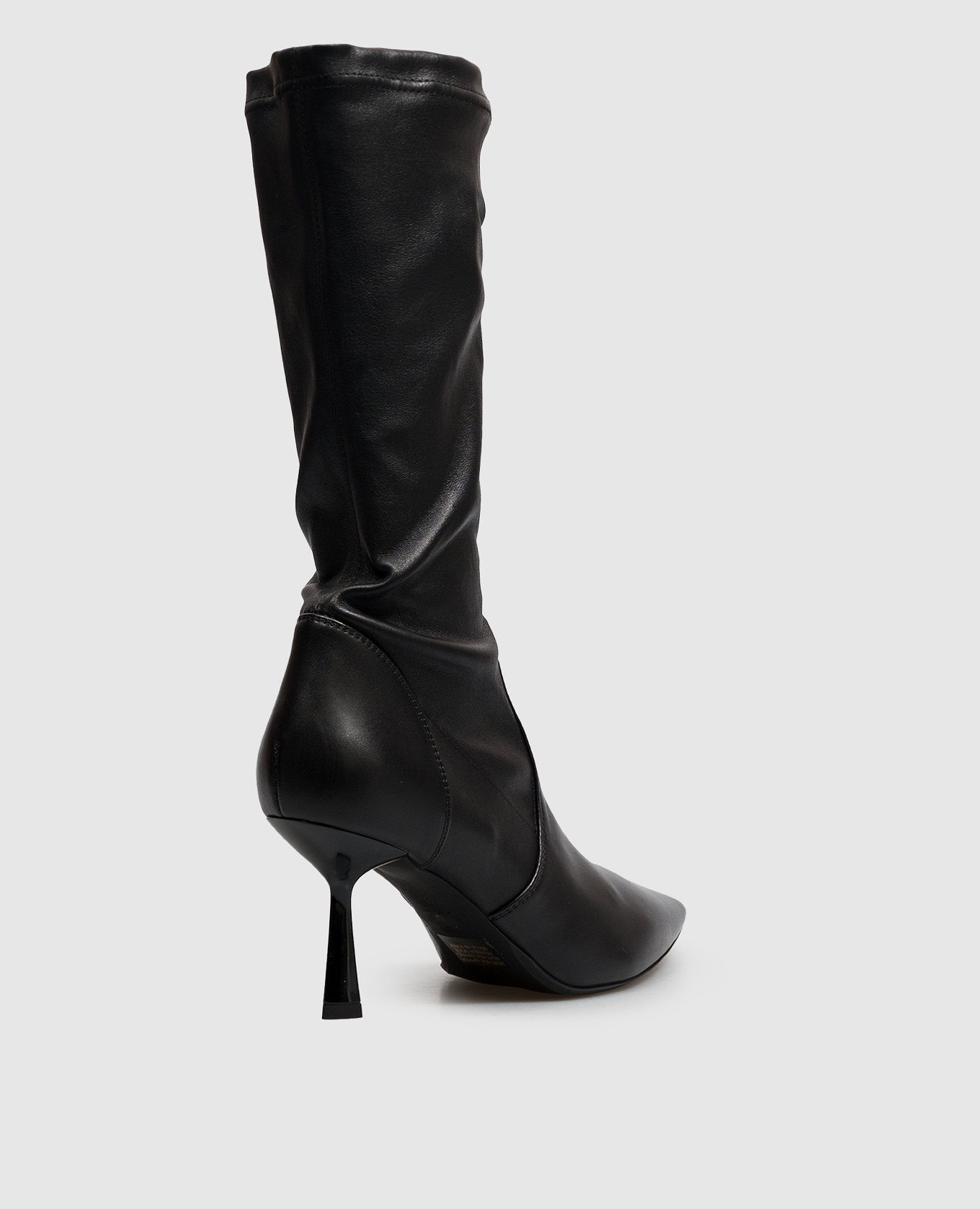 ALLA black leather ankle boots AGL 3