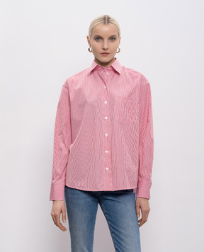 Dolce&Gabbana Red striped shirt F5U06ZFR51L