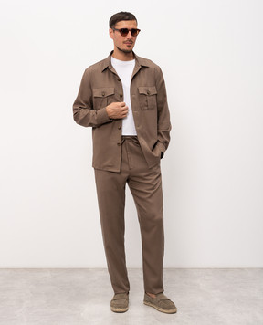 Canali Brown pants AE05574U97003