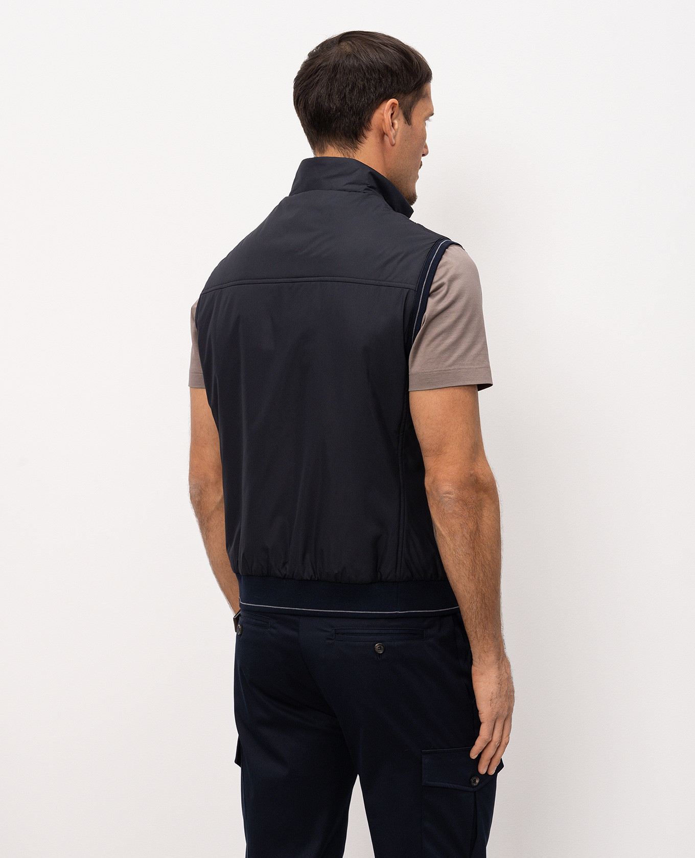 

Blue vest with logo patch Bilancioni