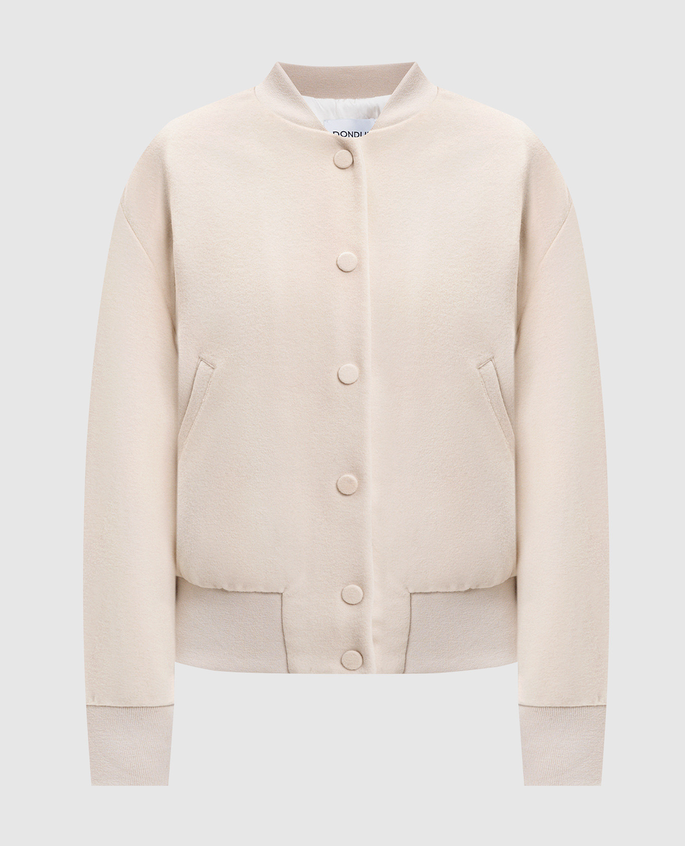 

Beige wool and cashmere bomber jacket Dondup