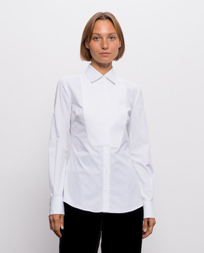 Dolce&Gabbana White tuxedo shirt F5K50TFUEFM
