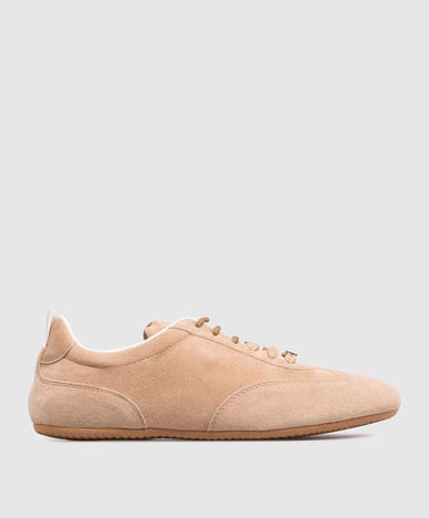 Beige Wildleder-Sneaker ASTECCA