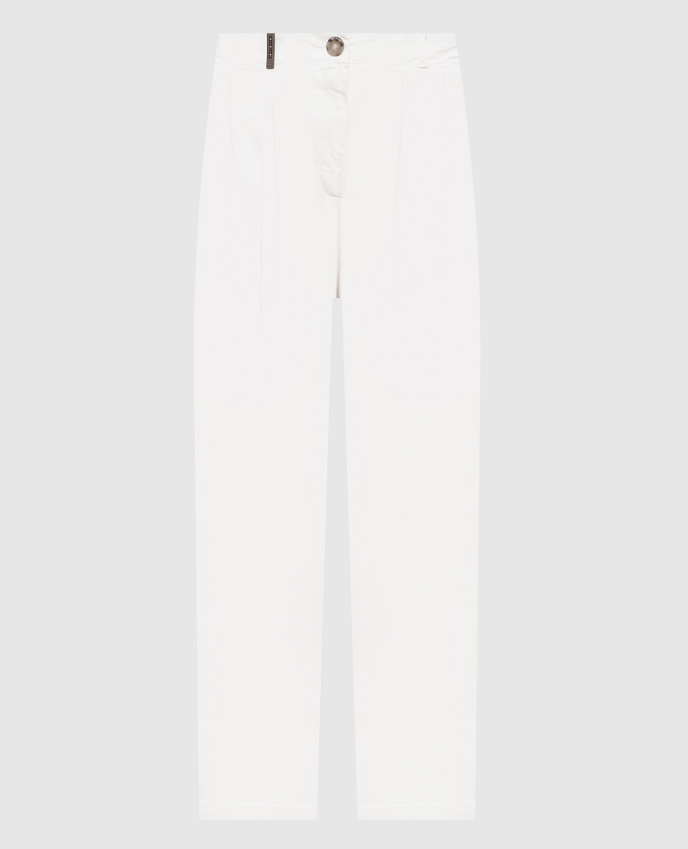 Ivory trousers with lapels