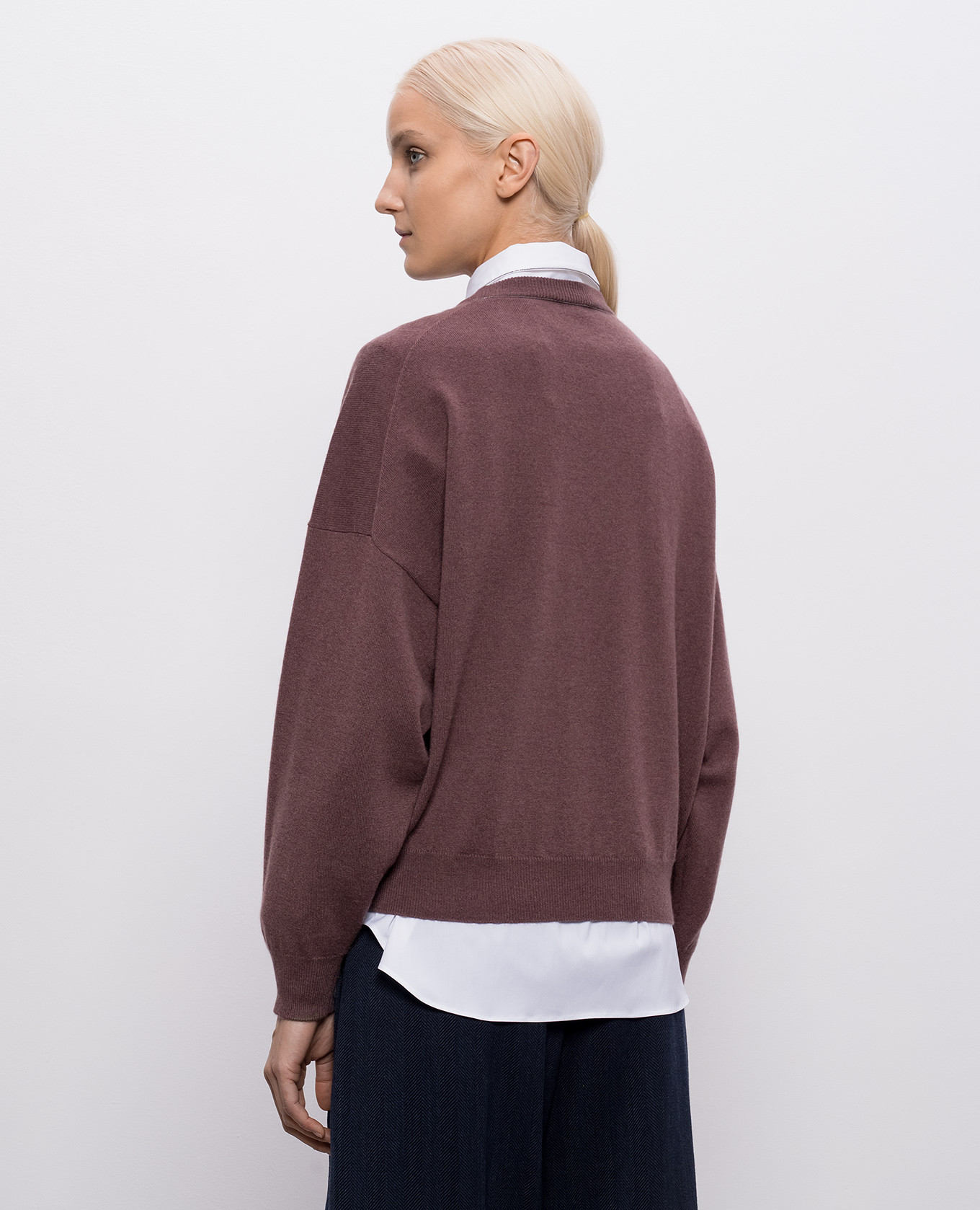 

Marsala cashmere sweater Brunello Cucinelli, Burgundy