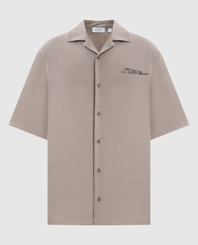 Off-White Gray shirt with Type Arrow emblem 44XGG01FS26F005