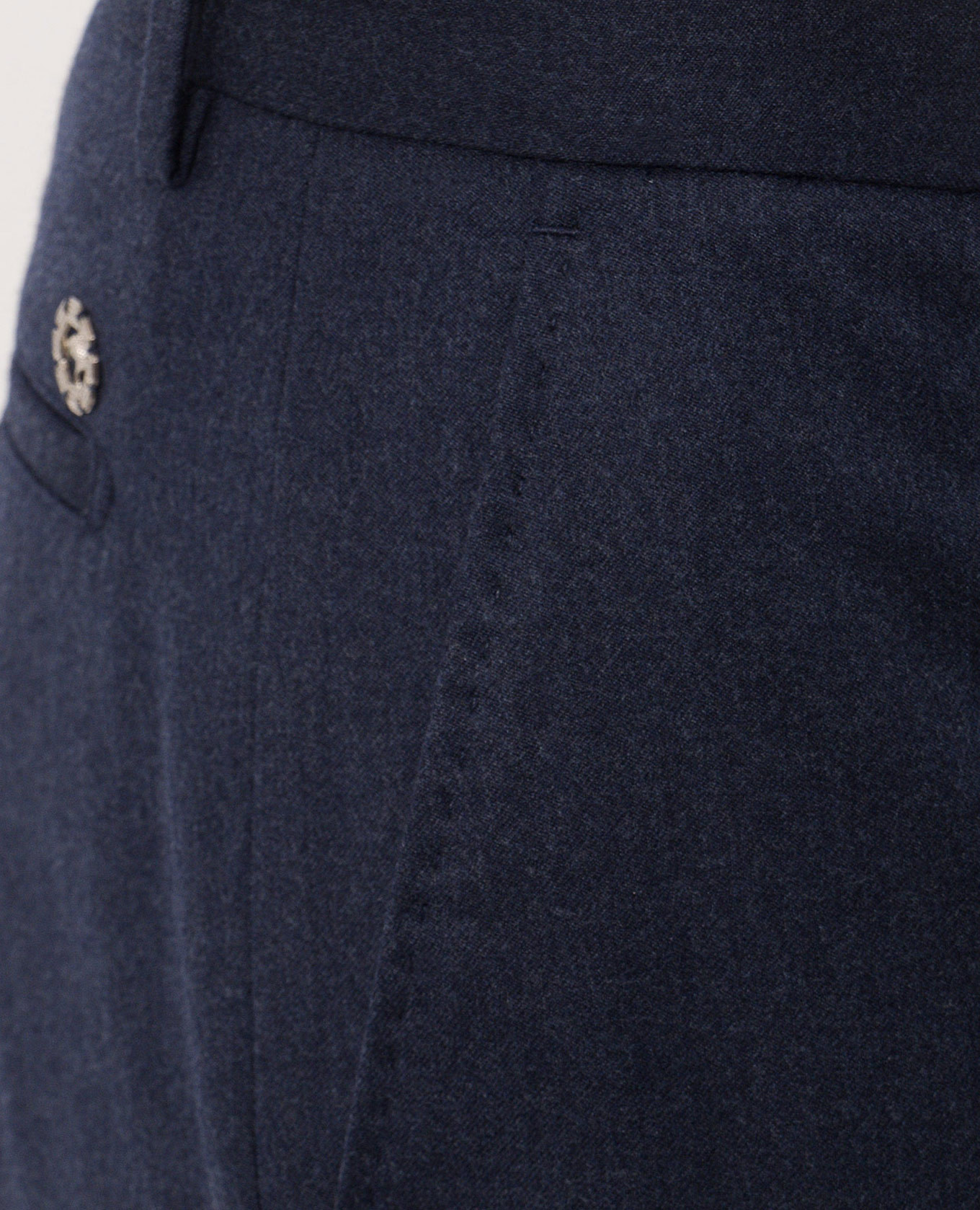 Blue wool and silk cargo pants Stefano Ricci 4