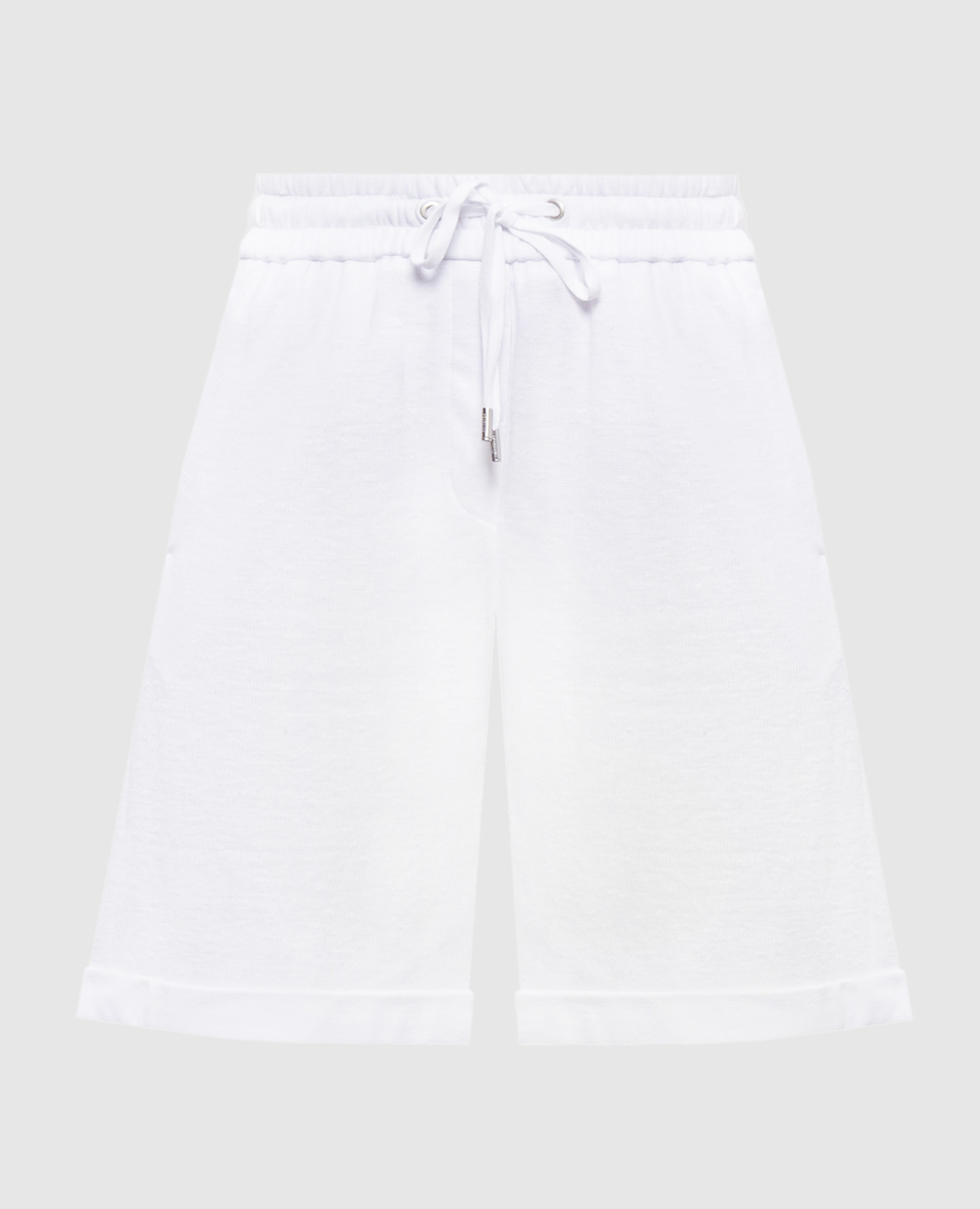 Short en lin blanc