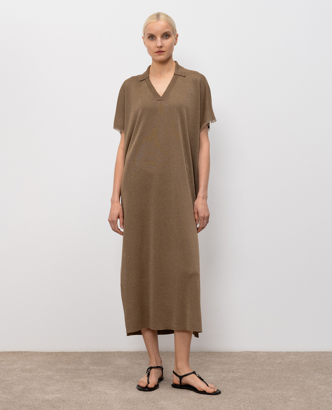 

Brown dress with lurex Fabiana Filippi