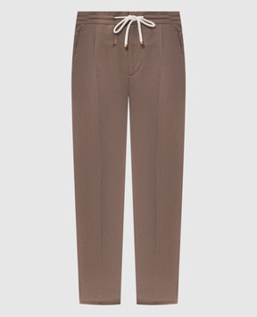 Brunello Cucinelli Brown linen pants MH255E1710