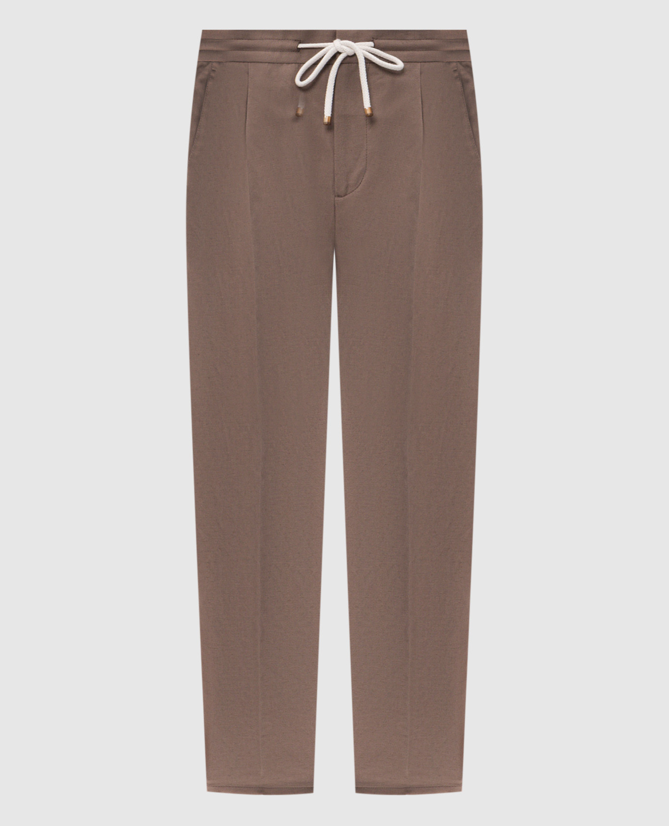 

Brown linen pants Brunello Cucinelli