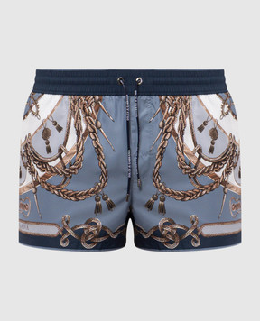 Dolce&Gabbana Swim shorts with branded print M4E48TON0CG