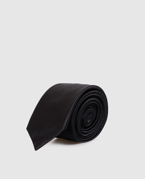 Saint Laurent Black silk tie 8216383Y011m