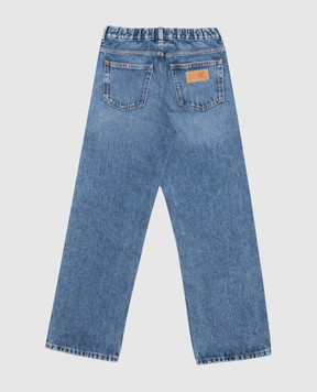 Maison Margiela MM6 Children's blue jeans with inside-out effect M61042MM08F