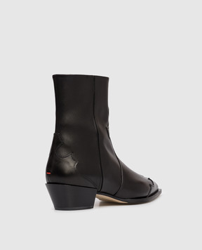 Aeyde Black leather Hester boots ABHESD40CH223800001