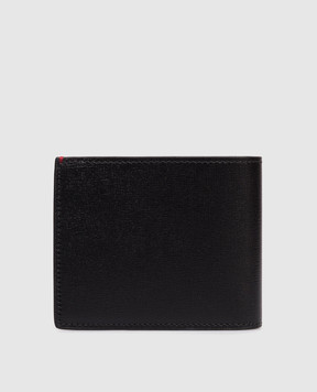 Brunello Cucinelli Black leather wallet with embossed logo MWRLBU006