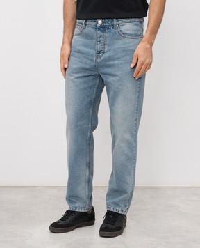 Ami Paris Blue jeans with a worn effect HTR103DE0046
