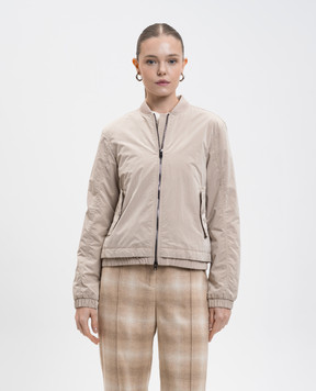 Woolrich Beige Grace bomber jacket CFWWOU2101FRUT5092