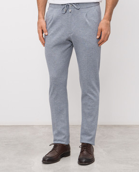 Enrico Mandelli Blue wool pants GYM02B5324