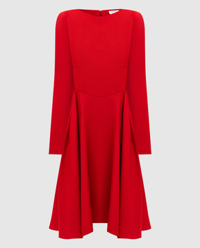 Alexander McQueen Red wool and silk dress 848900QJAAA