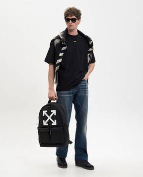 Off-White Black T-shirt with Dark Slime emblem 44MAA120S26J002