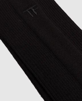 Tom Ford Black cotton socks KKS001YMC045