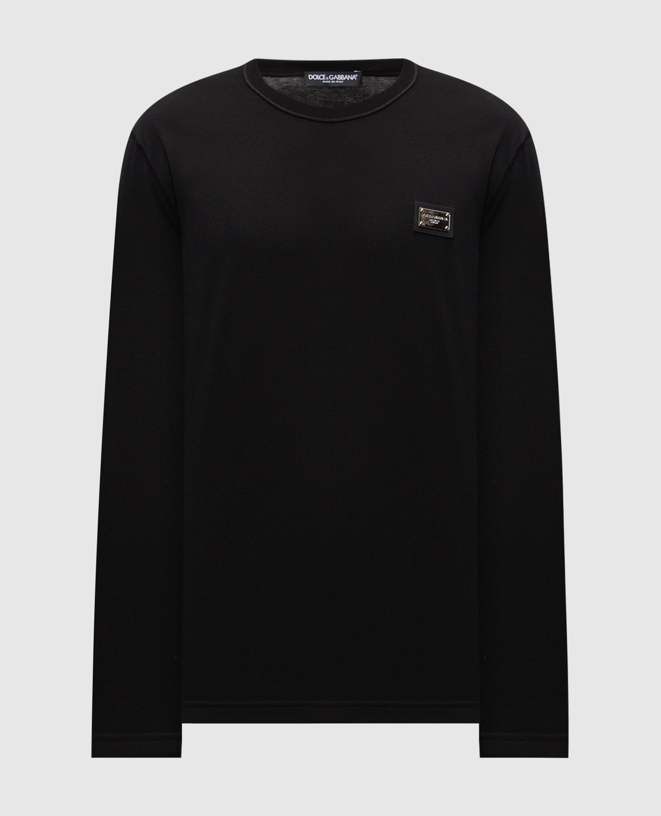 

Black long sleeve with logo patch Dolce&Gabbana