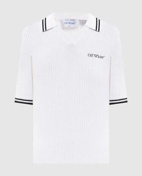 Off-White White top with logo embroidery 2FA00665T