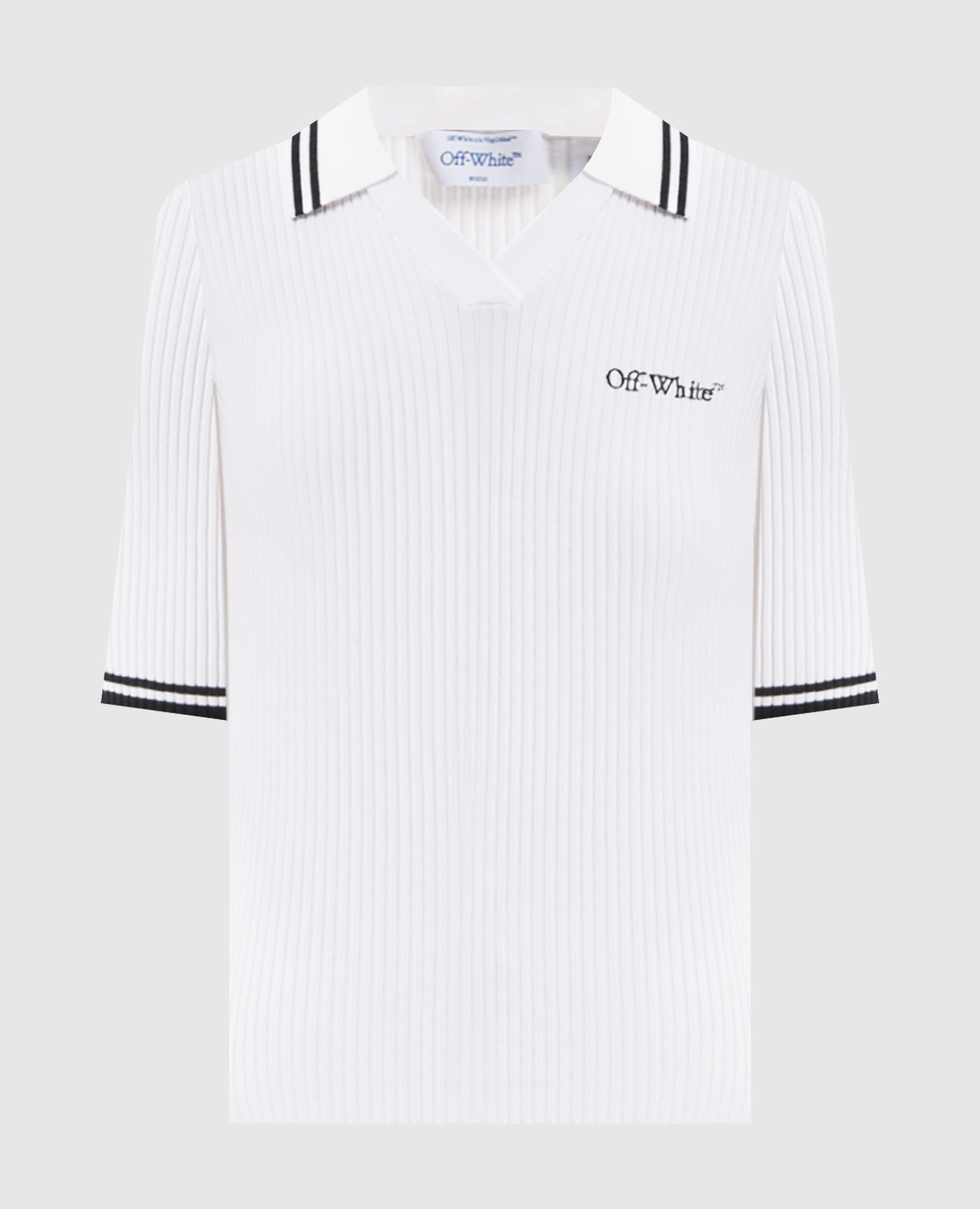 White top with logo embroidery Off-White