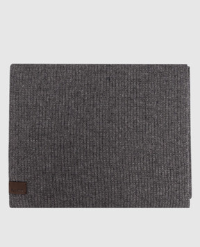 MooRER INFINITY gray cashmere snood INFINITYX12