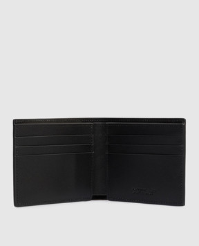 Off-White Black leather wallet with logo print OMNC085C99LEA001