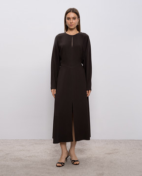 JOSEPH Hills brown midi dress JF009611