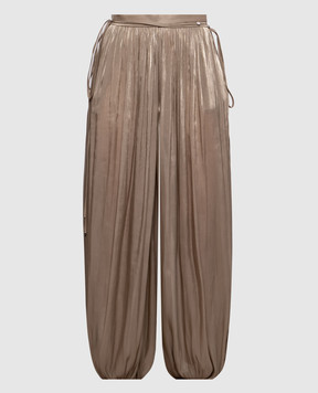 Nissa Beige draped pants RP16697