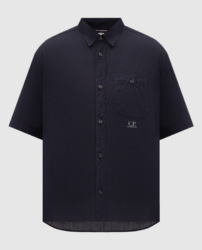 C.P. Company Blue short-sleeved shirt MSH224A110349G