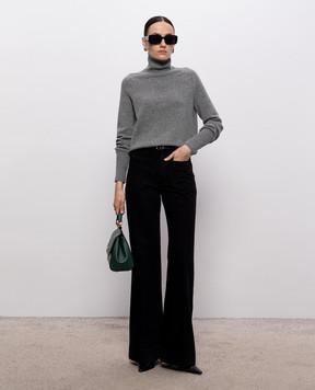 Victoria Beckham Marie gray merino wool sweater 1124KJU005081A
