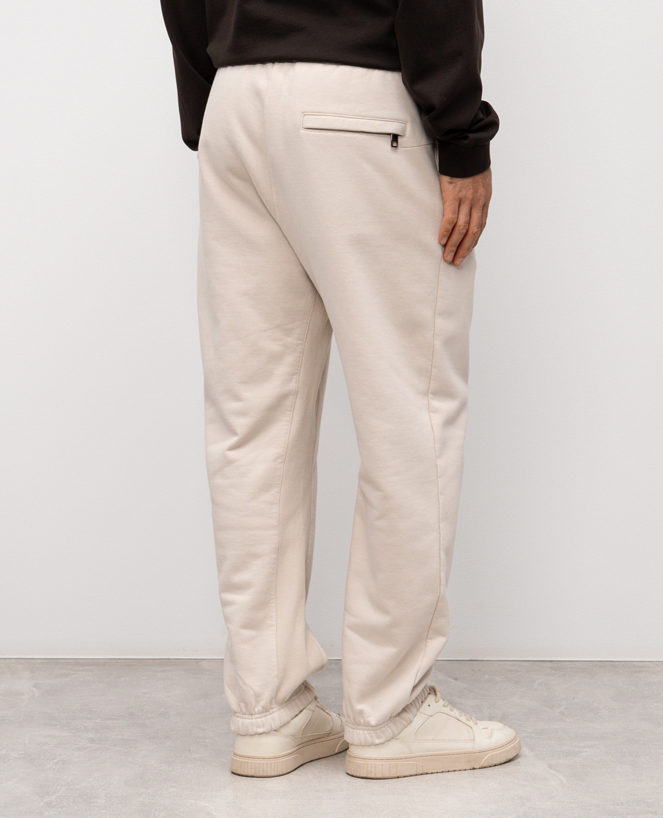 Beige joggers with logo print Dolce&Gabbana 4