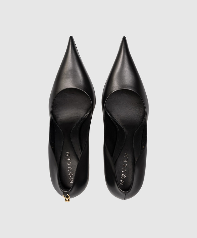 Alexander McQueen - Black leather shoes 852023WIAJU - shop with Bulgaria  delivery at Symbol