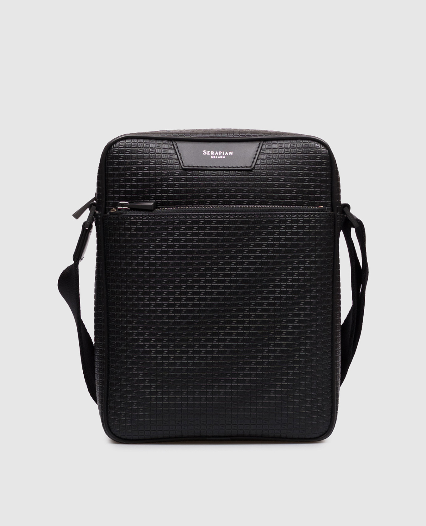 Black North South leather bag