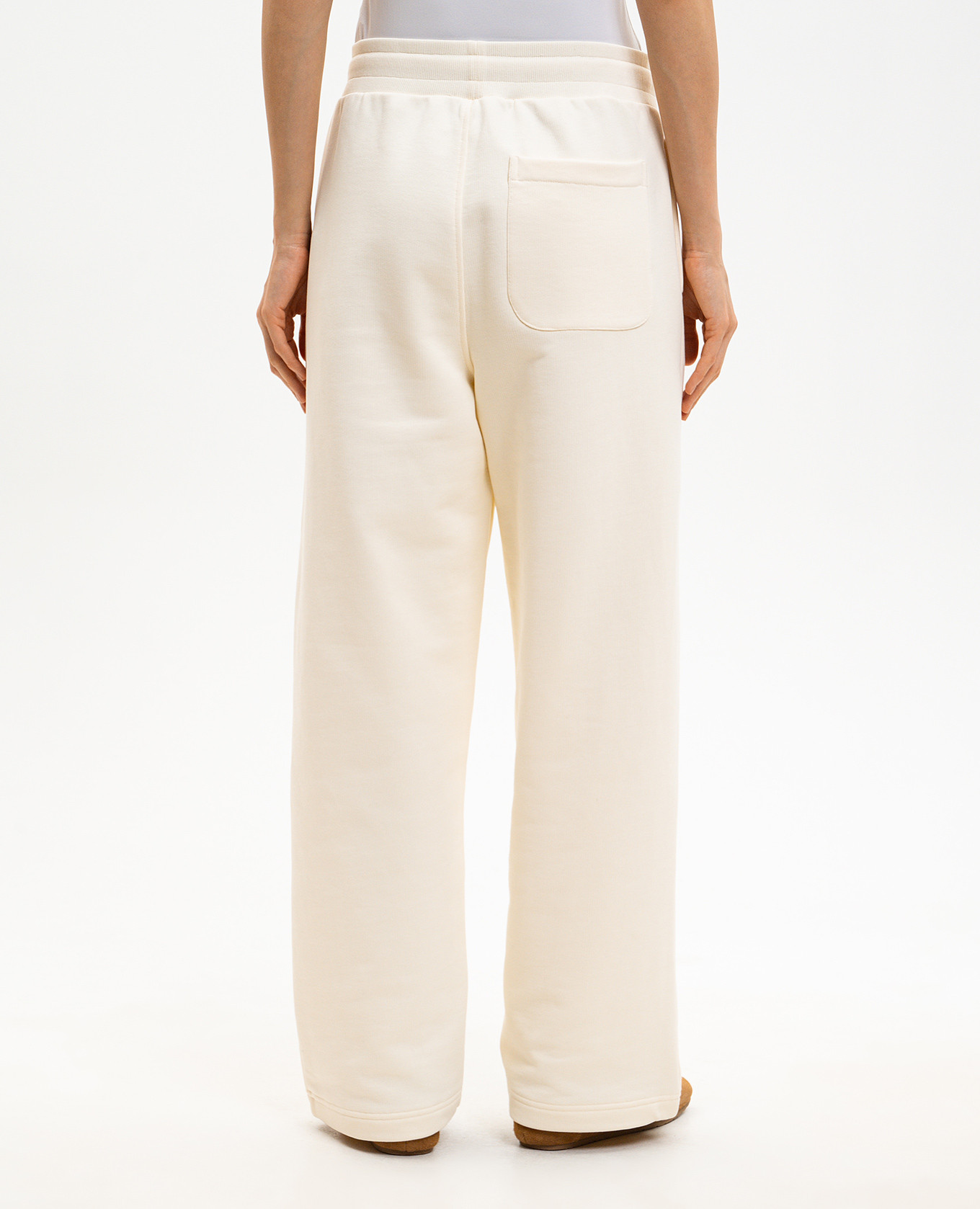 

Ivory logo track pants Ami Paris, Beige