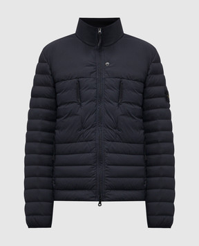 Stone Island Blue quilted down jacket with logo L1S154100106S0183