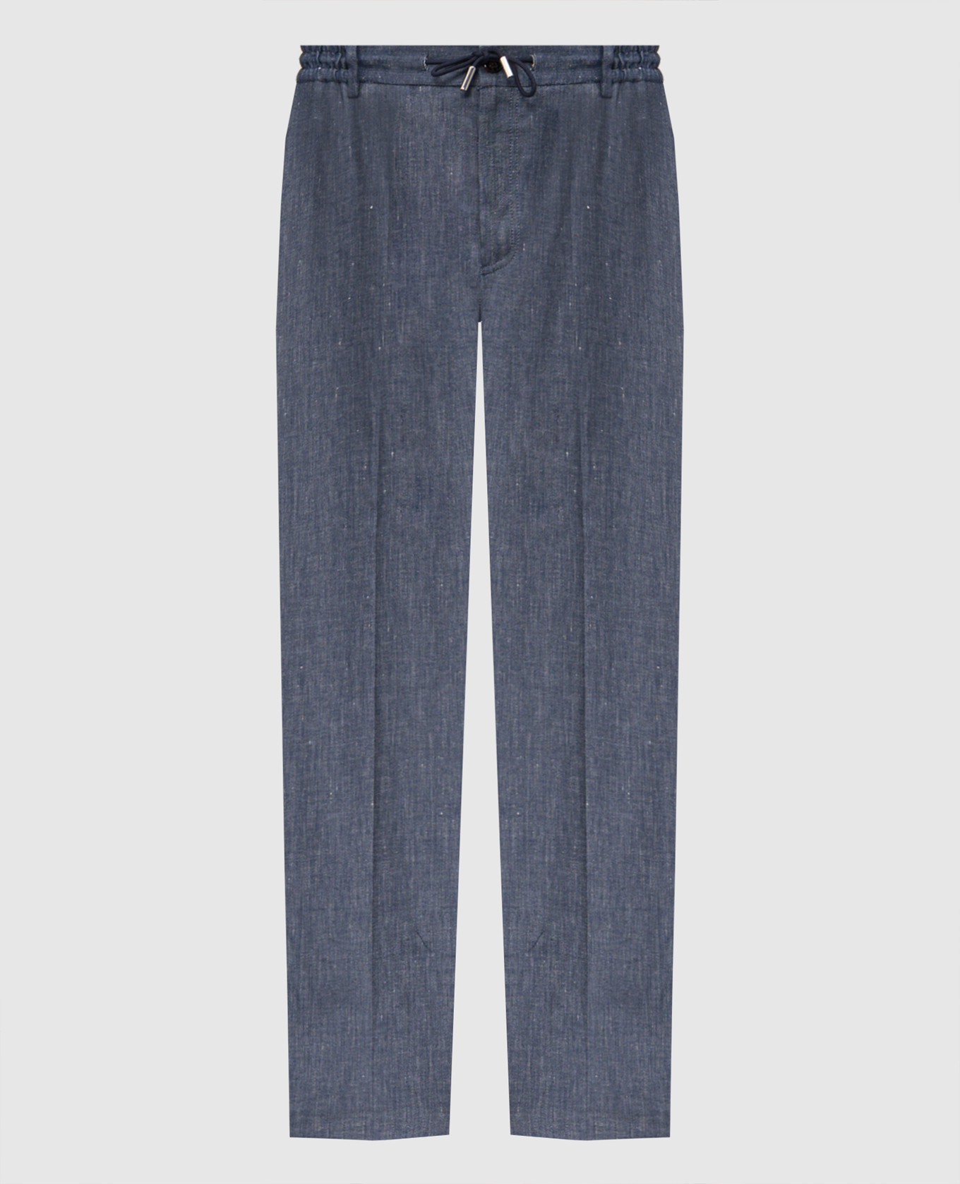 Blue ADAMSON pants with linen