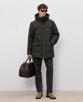 MooRER Green down jacket GRIMANI GRIMANISTP