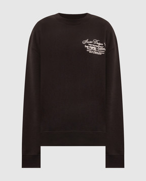 AMIRI Brown sweatshirt with branded embroidery AM426JR010