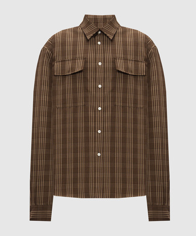 Brown checkered shirt
