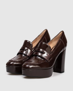 Gianvito Rossi HADDEN burgundy patent shoes G2535670RIC